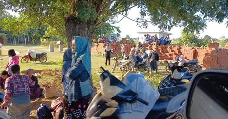မြောင်မြို့နယ်တွင် စစ်ကြောင်းထိုးလာသဖြင့် ဒေသခံများ တိမ်းရှောင်နေရ