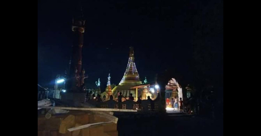 ဘီးလင်းမြို့နယ်က ဘုရားပွဲတွင် ဗုံးပေါက်ပြီး ၁ ဦးသေ၊ ၄ ဦးဒဏ်ရာရ