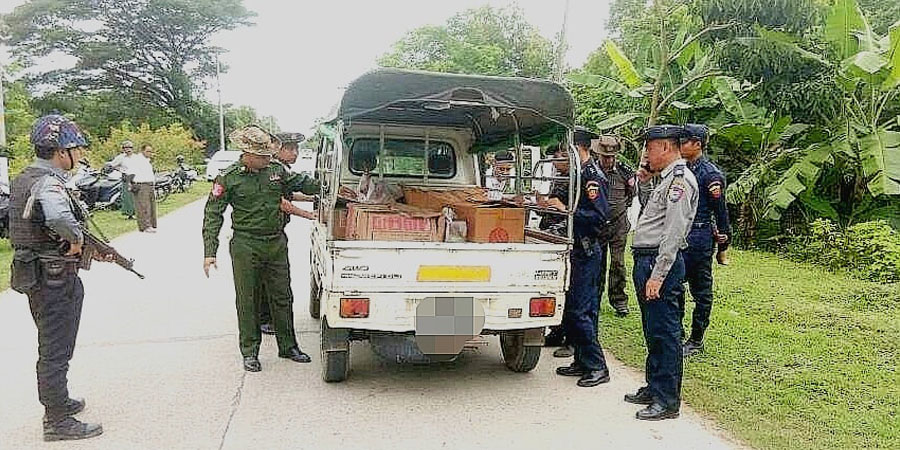 နမ္မတူဘက်ကနေ လားရှိုးအဝင်အထွက် လမ်းပိတ်ထား၊ ကောလင်းသွားမည့်ကားများကို စစ်တပ်က တားမြစ်