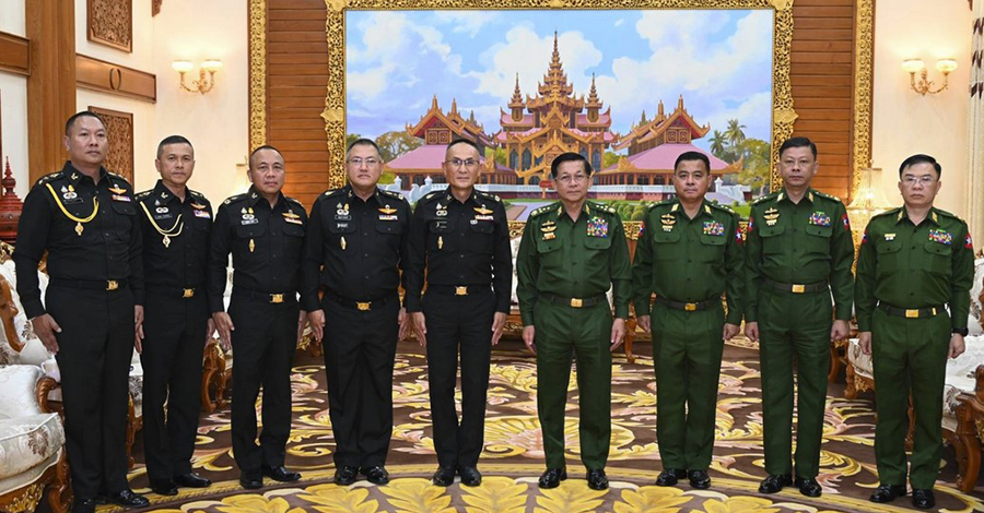 အွန်လိုင်းလောင်းကစား ငွေလိမ်လုပ်ငန်းနှိမ်နင်းရေး ထိုင်းစစ်တပ်နှင့် မြန်မာစစ်ခေါင်းဆောင် ဆွေးနွေး 