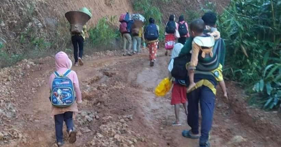 ဆမီးမြို့တွင် တိုက်ပွဲဖြစ်၊ ပြည်သူ ၇,၀၀၀ နီးပါး စစ်ဘေးရှောင်နေရ