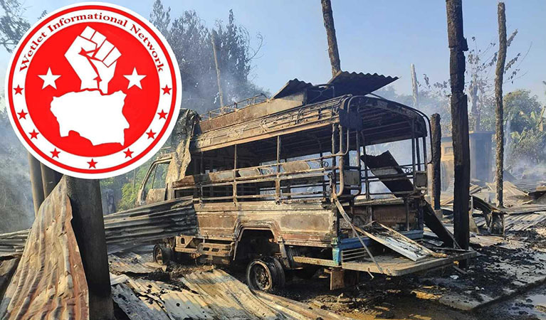 မတ္တရာ ဥဒိန်ရွာကို စစ်တပ်ကမီးရှို့၊ နေအိမ် ၄၉ လုံး ဆုံးရှုံး