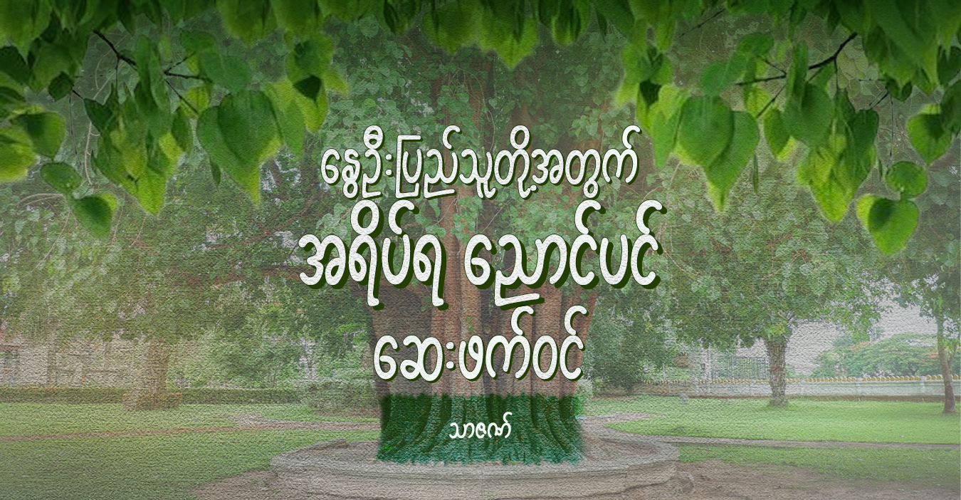 နွေဦးပြည်သူတို့အတွက် အရိပ်ရညောင်ပင် ဆေးဖက်ဝင်