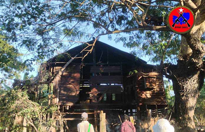 ပေါင်းတည် တောင်ခမောက်ရွာကို စစ်တပ် မီးရှို့၊ နေအိမ် ၂၀ ဆုံးရှုံး