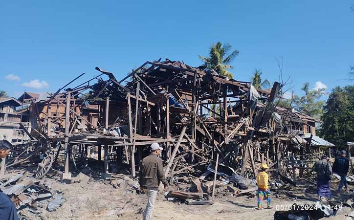 ပေါက်တောနှင့် တန့်ဆည်တွင် စစ်ကောင်စီ လက်နက်ကြီးကြောင့် ပြည်သူ ၆ ဦးသေဆုံး