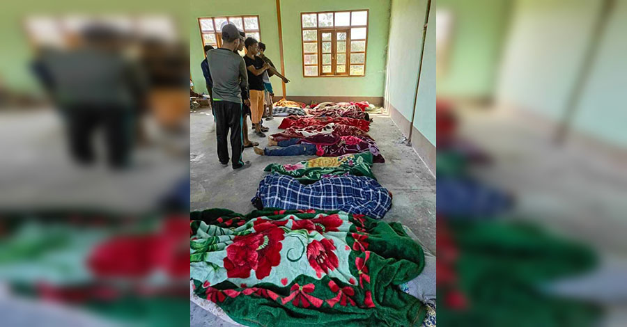 တမူးမြို့နယ်တွင် လေကြောင်းတိုက်ခိုက်ခံရပြီး အနည်းဆုံး ပြည်သူ ၁၄ ဦး သေဆုံး