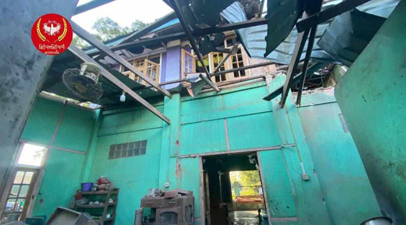 စစ်တပ်လက်နက်ကြီးကြောင့် ကောလင်းတွင်  အမျိုးသမီးကြီး ၁ ဦး ခေါင်းပွင့်သေဆုံး