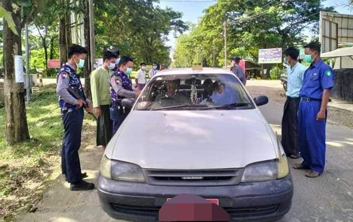 ပုသိမ်တွင် အစစ်အဆေးတင်းကျပ်၊ ခရီးသွားမရှိသဖြင့် တက္ကစီယာဉ်မောင်းများ အခက်တွေ့