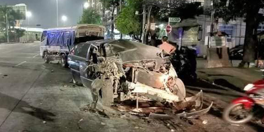 အင်းစိန်နှင့် ကြည့်မြင်တိုင်တို့တွင် ယာဉ်တိုက်မှုများကြောင့် လူ ၂ ဦးသေဆုံး၊ ၂ ဦးဒဏ်ရာရ