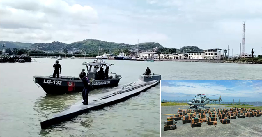 အီကွေဒေါတွင် မူးယစ်ဆေးဝါး ၃ တန်ကျော်သယ်လာသည့် ရေငုပ်သင်္ဘော ဖမ်းဆီးမိ