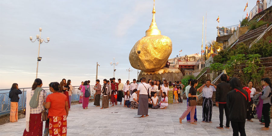 ပိတ်ရက်အတွင်း ကျိုက်ထီးရိုးသို့ ဘုရားဖူး ၃ သောင်းခွဲကျော် ဝင်ရောက်