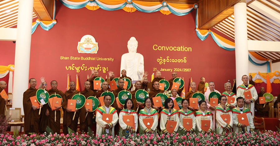 ရှမ်းပြည်နယ် ဗုဒ္ဓတက္ကသိုလ် ပထမဆုံးအကြိမ်ဘွဲ့နှင်းသဘင် ကျင်းပ