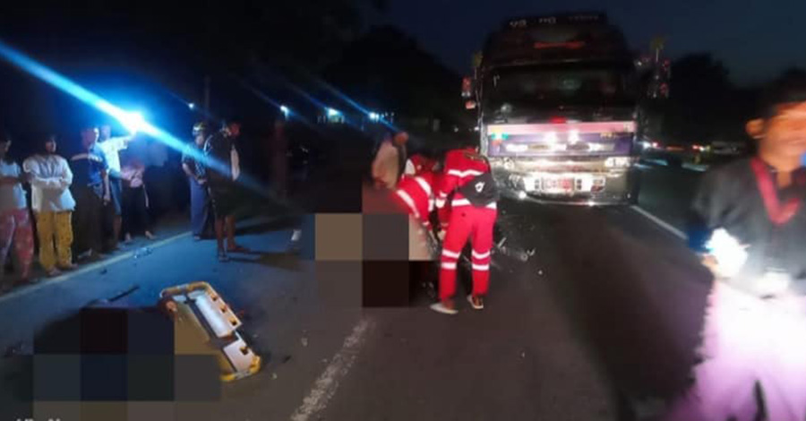 နေပြည်တော်တွင် ကားကိုဝင်တိုက်ပြီး ၃ ဦးသေ၊ အသုတ်မြို့က ရပ်ကွက်အုပ်ချုပ်ရေးမှူး ကားကြိတ်ခံရပြီးသေဆုံး