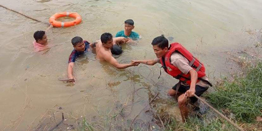 သင်္ဃန်းကျွန်းတွင် လူ ၁ ဦး ရေနစ်သေဆုံး၊ မရမ်းကုန်း တိုက်ပေါ်မှ အမျိုးသား ၁ ဦး ပြုတ်ကျ သေဆုံး