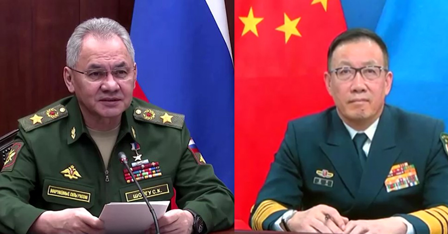 တရုတ်နှင့် ရုရှား ကာကွယ်ရေးဝန်ကြီး ၂ ဦး ဆွေးနွေး