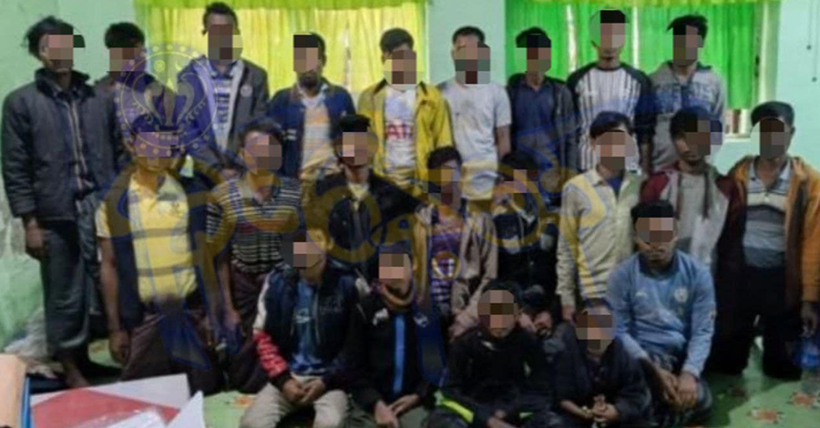 ရသေ့တောင်မြို့နယ်၌ ရိုဟင်ဂျာ ၃၈ ဦးကို စစ်ကောင်စီရေတပ်က ဖမ်းဆီး