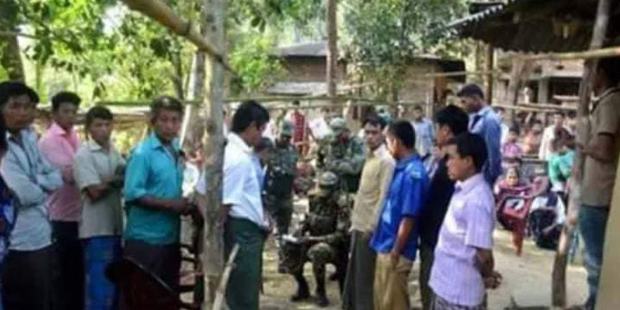 ပဲခူးတွင် ပြည်သူ့စစ်ဖွဲ့ရန် စစ်တပ်က လူစုဆောင်းနေ