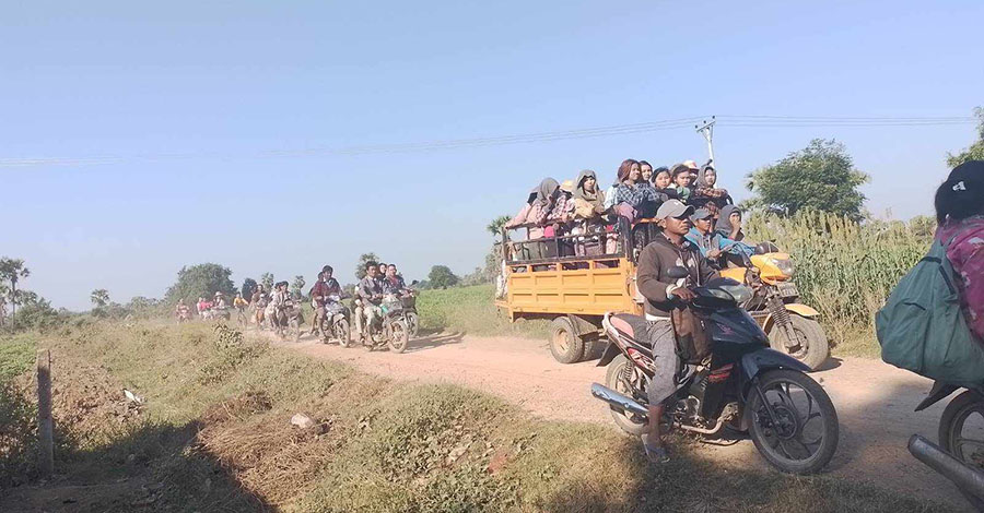 ဘုတလင်က ရွာ ၂ ရွာကို စစ်တပ်မီးရှို့၊ လက်နက်ကြီးကြောင့် မုံရွာမြို့နယ်က ပြည်သူ ၅ ဦး ဒဏ်ရာရ