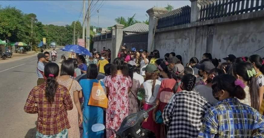 ပုသိမ်တွင် ဖမ်းဆီးမှုများနေသဖြင့် အလုပ်ချိန်စောလွှတ်ပေးရန် အလုပ်ရှင်များကို PDF သတိပေး