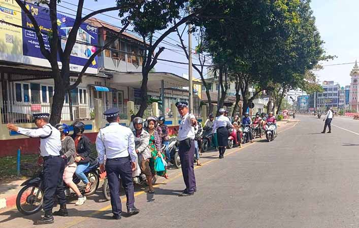 ပဲခူးတွင် မော်တော်ဆိုင်ကယ်များ မျဉ်းဝါအတွင်းမှ မောင်းနှင်ရန် စည်းကမ်းသတ်မှတ်