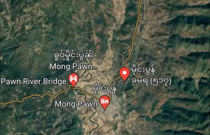 ဟိုပုံး-မိုင်းပွန်ကားလမ်းပေါ်  အိမ်စီးကား ပစ်ခတ်ခံရပြီး ၂ ဦး ဒဏ်ရာရ