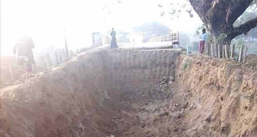 မိုးညှင်းတွင် စစ်တပ်နှင့် ရှမ်းနီပြည်သူ့စစ်က ချောင်းကူးတံတားလမ်းကို ဖျက်ဆီး