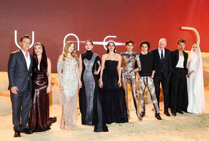 နာမည်ကျော် သိပ္ပံဆန်းကြယ် "Dune: Part Two" ရုပ်ရှင် ပွဲဦးထွက် မိတ်ဆက်ပြသ