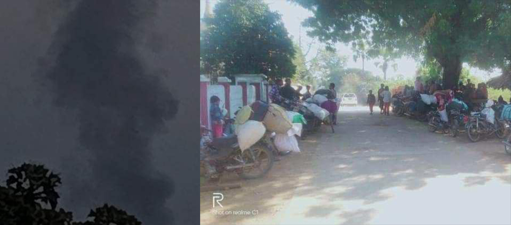 ဘူးတောင်းကန်ရွာကို စစ်တပ်ကမီးရှို့၊ ကလေးမြို့တွင် တိုက်ပွဲပြင်းထန်နေပြီး ဒေသခံသောင်းချီ ထွက်‌ပြေးနေရ