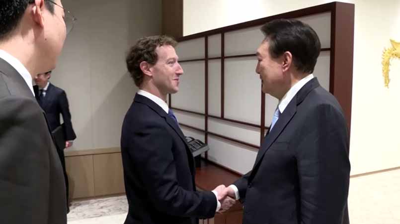 AI နှင့် ဒစ်ဂျစ်တယ်ဂေဟစနစ် အကြောင်း တောင်ကိုရီးယားသမ္မတနှင့် ဇူကာဘာ့ဂ် ဆွေးနွေး