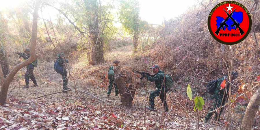 ပေါက်ခေါင်းမြို့နယ်၌ စစ်ကောင်စီတပ် တိုက်ခိုက်ခံရ