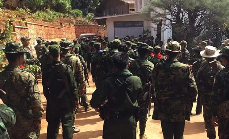 ဆိုက်ခေါင်ရွာတွင် PNA တပ်က အရပ်သားများကို အဓမ္မ ကင်းစောင့်ခိုင်း