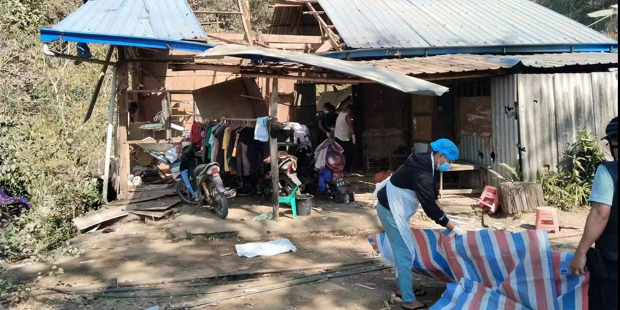 လိုင်ဇာမြို့တွင် လက်နက်ကြီးကျည်ထိမှန်ပြီး အမျိုးသမီး ၂ ဦး သေဆုံး