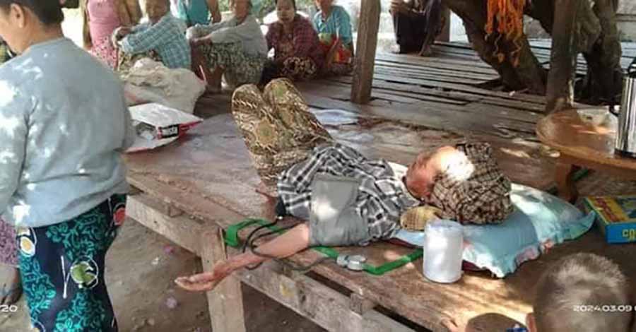 ဝက်လက်က စစ်ဘေးရှောင်များ ဖျားနာနေကြပြီး ဆေးဝါး လိုအပ်နေ