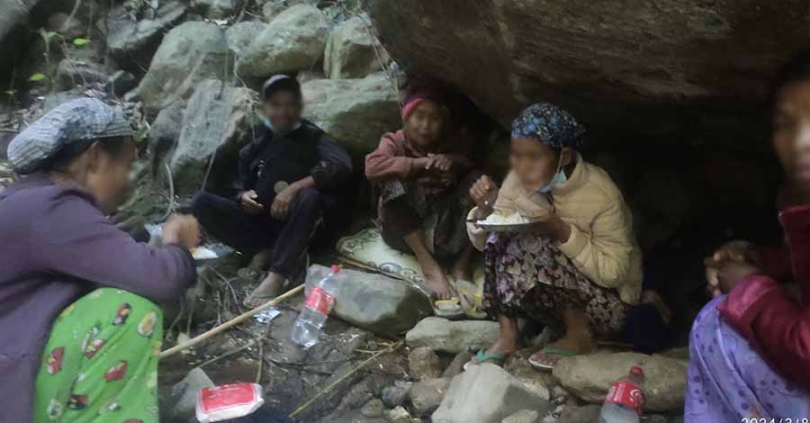 စစ်ကောင်စီ လေကြောင်းတိုက်ခိုက်မှာ စိုးရိမ်သဖြင့် ဒေါ့ဖုန်းယန်ပြည်သူများ တောတောင်တွေထဲ တိမ်းရှောင်နေ