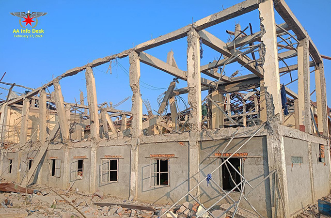 မင်းပြား၌ အရပ်သား ၃၀ ကျော်ကို  စစ်ကောင်စီတပ်က အစုလိုက်အပြုံလိုက်သတ် 