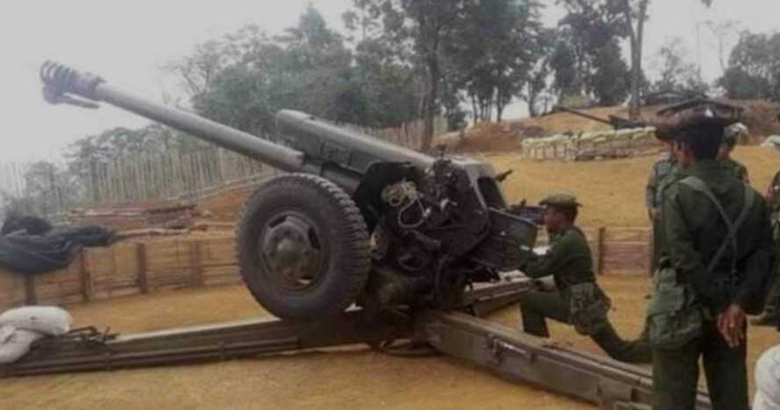 စစ်ကောင်စီတပ်က ဝိုင်းမော်မြို့ကို ဗုံးကြဲပြီး လက်နက်ကြီးဖြင့် ပစ်ခတ်