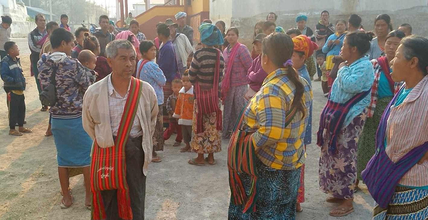 စစ်ဘေးရှောင် နမ့်ဟူးရွာခံ ၂၀၀ ကျော် နေထိုင်ရေးနှင့် စားနပ်ရိက္ခာခက်ခဲနေ