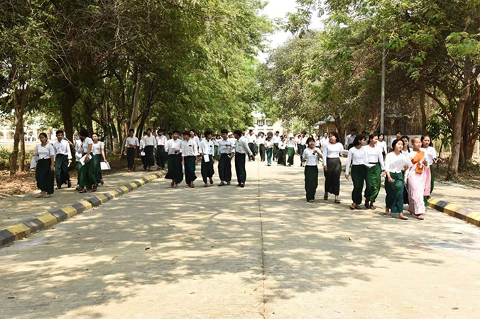 စနစ်သစ် တက္ကသိုလ်ဝင်စာမေးပွဲ ဘာသာတွဲ ၂ ခု ဖြေဆိုပြီးစီး