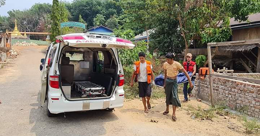 ရေး-သံဖြူဇရပ်လမ်းပေါ်၌ လက်ပြန်ကြိုးတုပ်ထားသည့် အလောင်းတွေ့၊ အမျိုးသား ၁ ဦး ပစ်ခတ်ခံရပြီး သေဆုံး