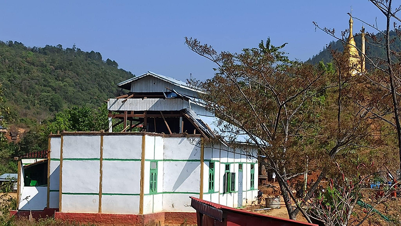 မင်းတပ်တွင် လေပြင်းကြောင့် အဆောက်အအုံ ၂၀၀ နီးပါး ပျက်စီး