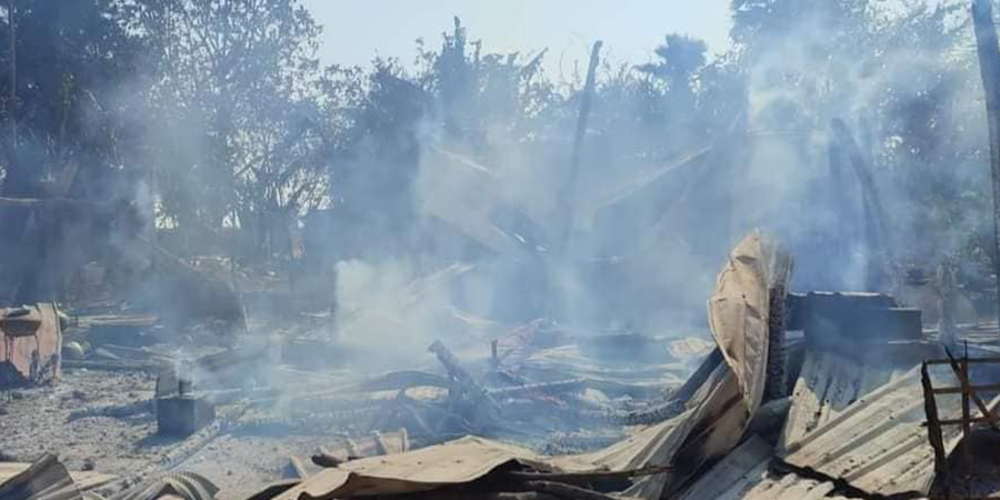 မြေပုံမြို့နယ်၊ ညောင်ကန်ရွာကို စစ်ကောင်စီဗုံးကြဲ၊ ရွာသားများထိခိုက်သေဆုံး