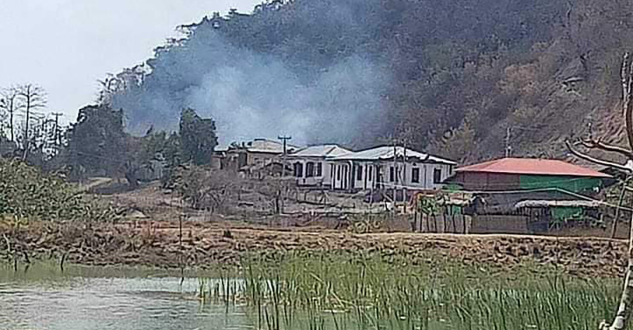 မြေပုံတွင် စစ်တပ် လေကြောင်းတိုက်ခိုက်မှုကြောင့် ဒေသခံ ၁ ဦး သေဆုံးပြီး ၂ ဦး ဒဏ်ရာရ