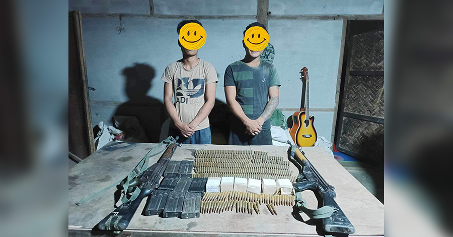 CDF-KKG ထံ ကလေးက ရဲတပ်သား ၂ ဦး လက်နက်ခဲယမ်းများဖြင့် အလင်းဝင်