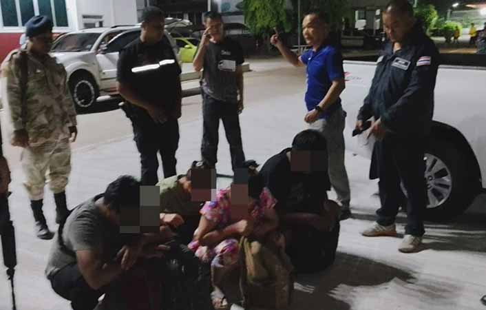 ကန်ကျနပူရီနှင့် ဖန်င တွင် တရားမဝင်မြန်မာ ၅၄ ဦး အဖမ်းခံရ 