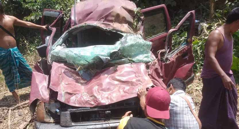 သထုံမြို့နယ်၌ အိမ်စီးကားချောင်းထဲကျပြီး အမျိုးသား ၂ ဦးသေဆုံး