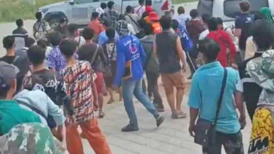ထိုင်းနိုင်ငံ ဝန်ချီစက် ပြိုကျမှုတွင် သေဆုံးမြန်မာလုပ်သားများ လျော်ကြေး ၁၆ သိန်းစီရ 