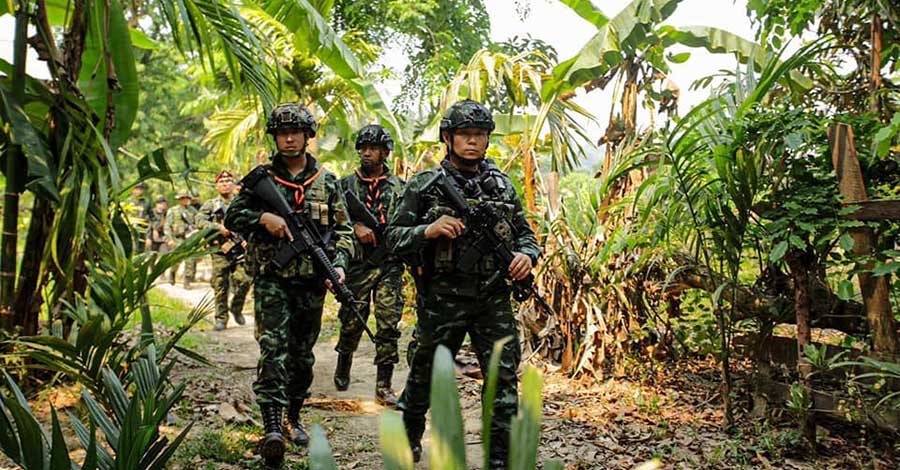 ထိုင်း-မြန်မာနယ်စပ်တွင် ထိုင်းစစ်တပ်က လုံခြုံရေးပိုမိုတင်းကျပ် စောင့်ကြည့်နေ 