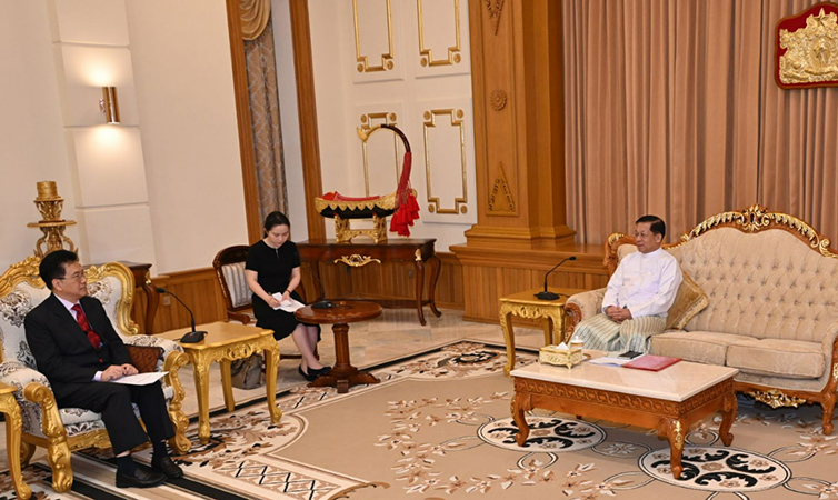 တရုတ်အထူးကိုယ်စားလှယ်နှင့် စစ်ခေါင်းဆောင်တွေ့ဆုံ၊ မူးယစ်ဆေးနှင့် အွန်လိုင်းလောင်းကစားကိစ္စ ဆွေးနွေး 