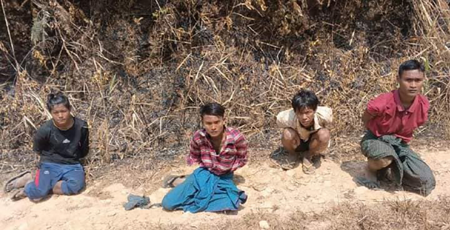 ရခိုင်ဘက်မှ ထွက်ပြေးလာသည့် စစ်သား ၆ ဦးကို  PDF ဖမ်းမိ