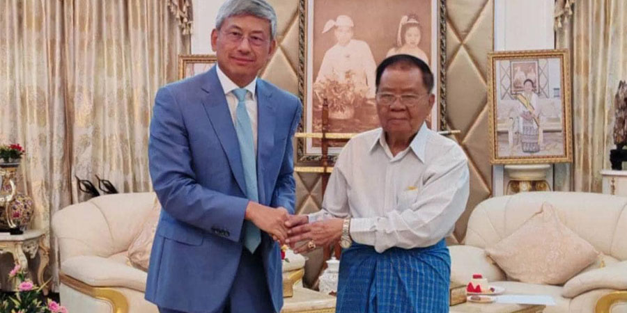 အာဏာရှင်ဟောင်း ဦးသန်းရွှေကို တရုတ်သံအမတ် သွားရောက်တွေ့ဆုံ